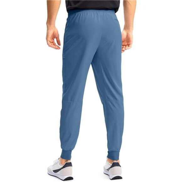 Mens Joggers with Zipper Pockets Lightweight Sweatpants Athletic Pants for Gym - Picture 3 of 7